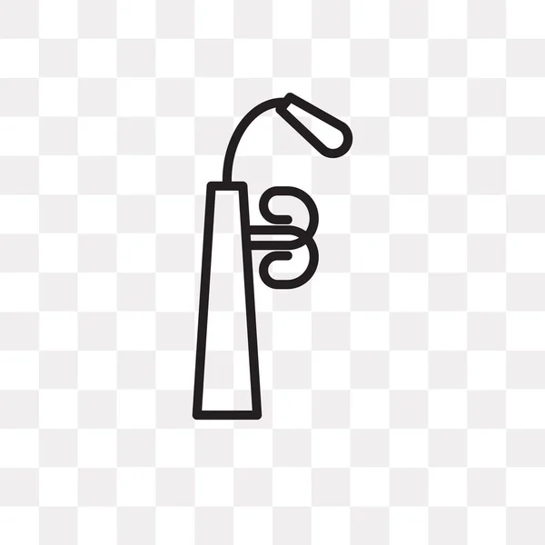 Иконка Светильника После Вектора Изолирована Прозрачном Фоне Концепция Логотипа Светильника — стоковый вектор