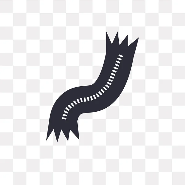 Schal Vektor Symbol Isoliert Auf Transparentem Hintergrund Schal Logo Konzept — Stockvektor
