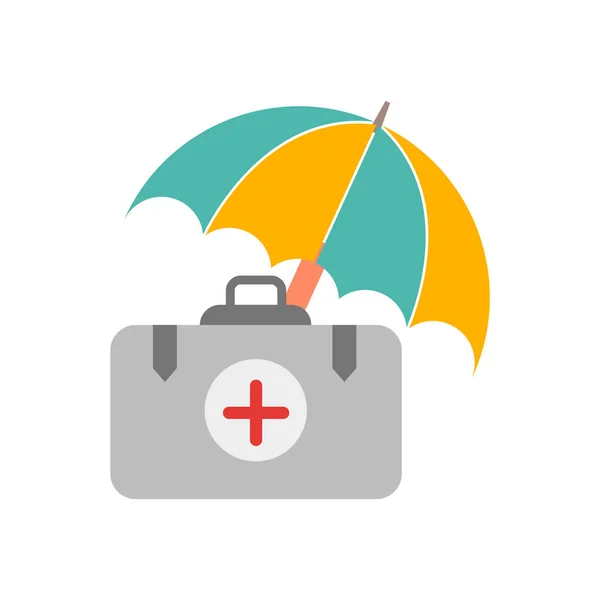 Medical insurance icon vector isolated on white background, Medi