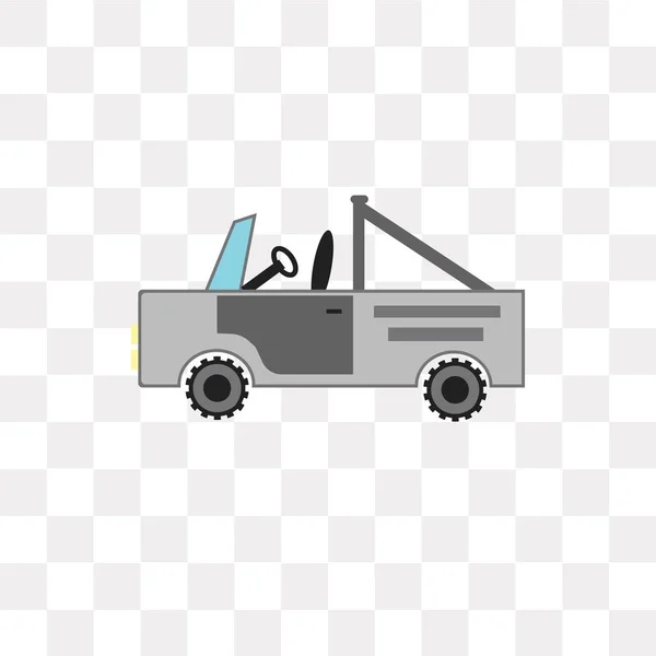 Icône vectorielle de voiture isolée sur fond transparent, Car logo des — Image vectorielle