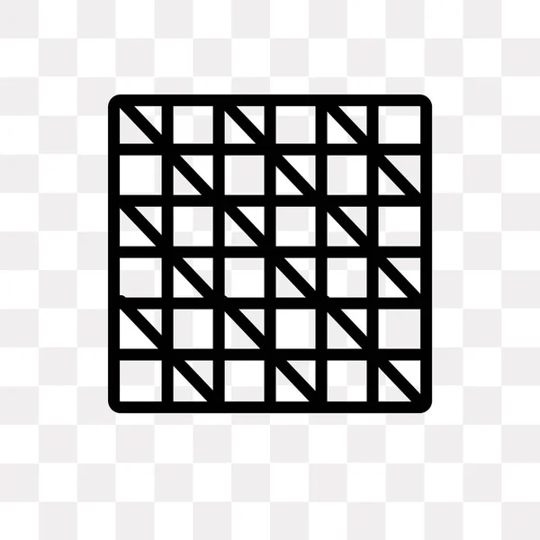 Icône Vectorielle Checke Isolée Sur Fond Transparent Concept Logo Checke — Image vectorielle