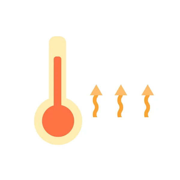 Thermometer pictogram vector geïsoleerd op een witte achtergrond, Thermomete — Stockvector