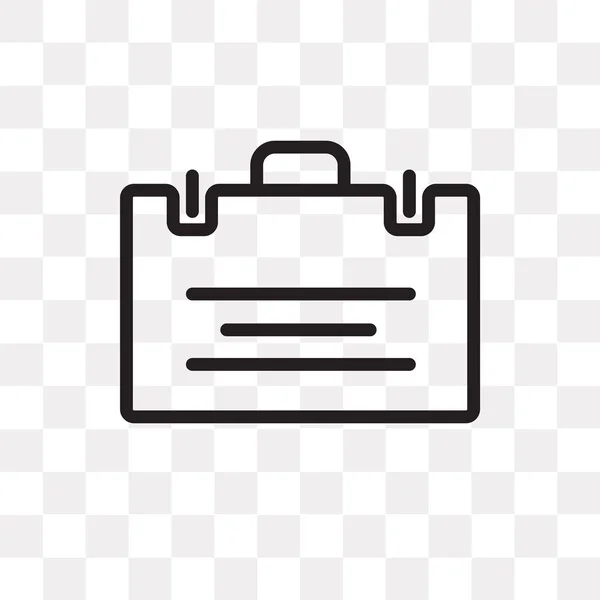 Корпус Вектор Значок Изолирован Прозрачном Фоне Концепция Логотипа Чемодан — стоковый вектор