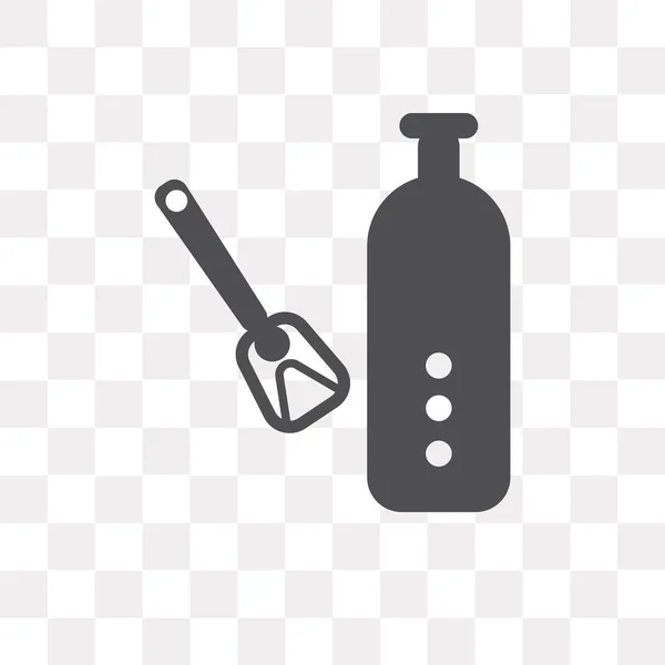 Fles opener vector pictogram geïsoleerd op transparante achtergrond, Bo — Stockvector