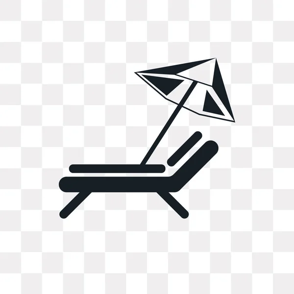 Sun Parasol Wektor Ikona Białym Tle Przezroczystym Tle Koncepcja Logo — Wektor stockowy