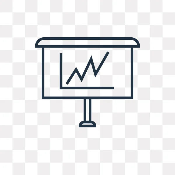 Ábra vektor ikon elszigetelt átlátszó háttér, diagram logo tervezés — Stock Vector
