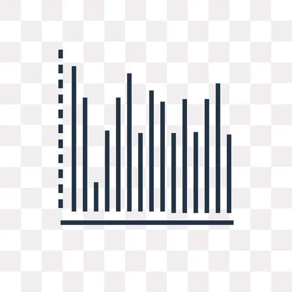 Bar chart vector icon isolated on transparent background, Bar chart logo design