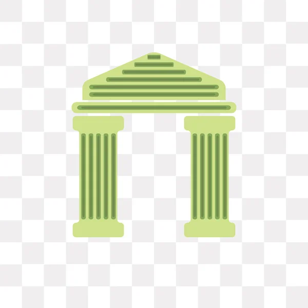 Icono Vector Arco Aislado Sobre Fondo Transparente Concepto Logotipo Arco — Archivo Imágenes Vectoriales