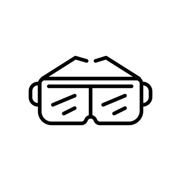 Gafas Vector Icono Aislado Sobre Fondo Blanco Gafas Signo Transparente — Archivo Imágenes Vectoriales