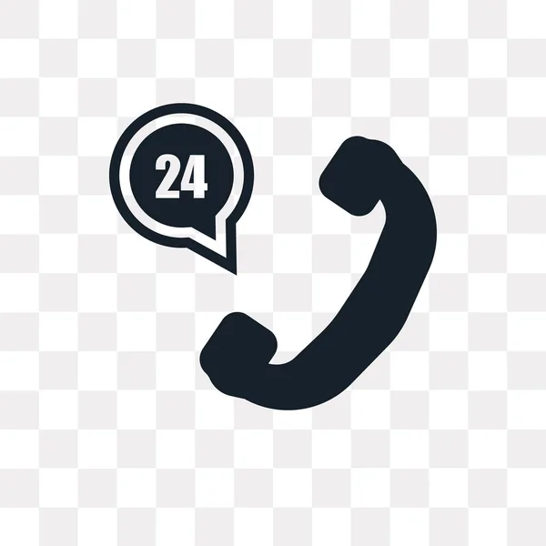 Callcenter Vektorsymbol Isoliert Auf Transparentem Hintergrund Call Center Logo Konzept — Stockvektor