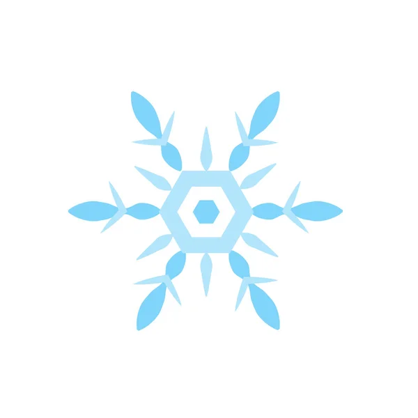 Copo Nieve Icono Vector Aislado Sobre Fondo Blanco Copo Nieve — Vector de stock