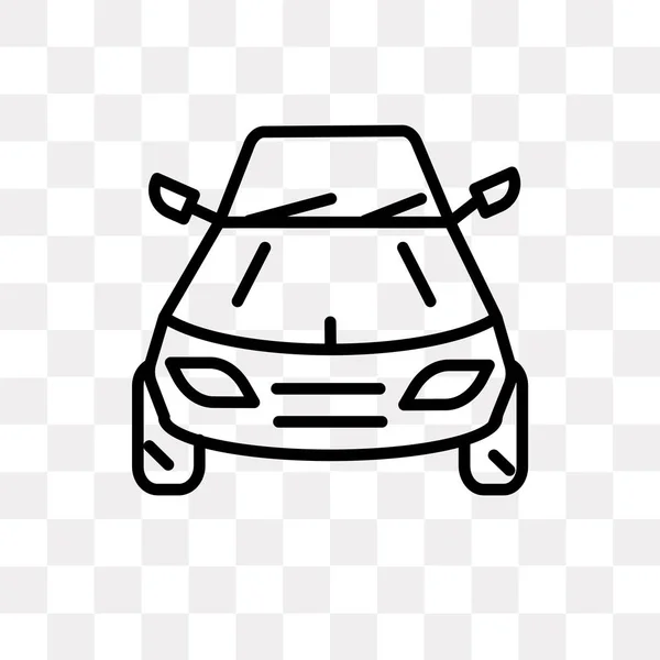 Ícone de vetor de carro à deriva isolado no fundo transparente, design de logotipo do carro à deriva — Vetor de Stock