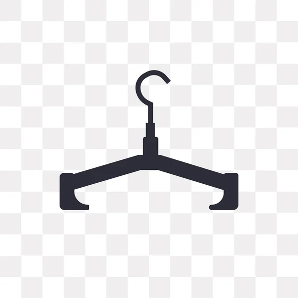 Kleiderbügel Vektor Symbol Isoliert Auf Transparentem Hintergrund Kleiderbügel Logo Konzept — Stockvektor