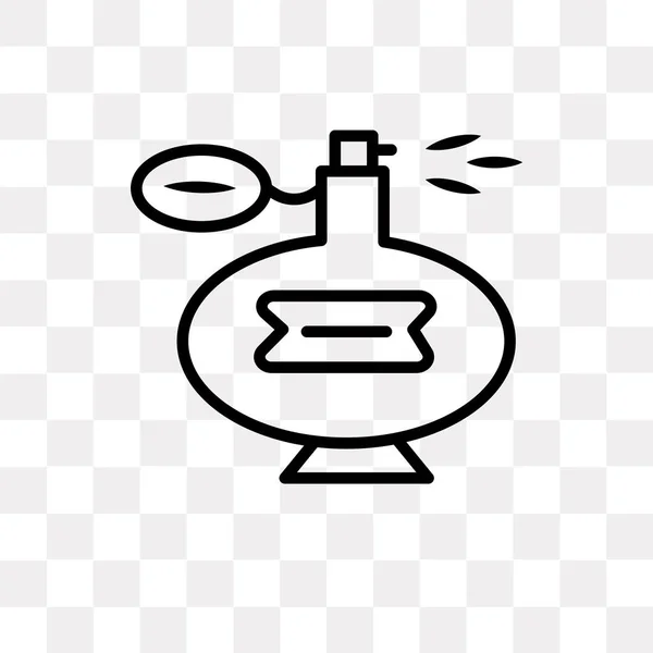 Saydam Arka Plan Üzerinde Parfüm Logo Kavramı Izole Parfüm Vektör — Stok Vektör