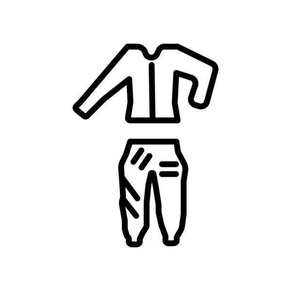 スーツのアイコン ベクトルの分離の白い背景 スーツ透明な記号 線形シンボルと輪郭のスタイルでストローク設計要素 — ストックベクタ