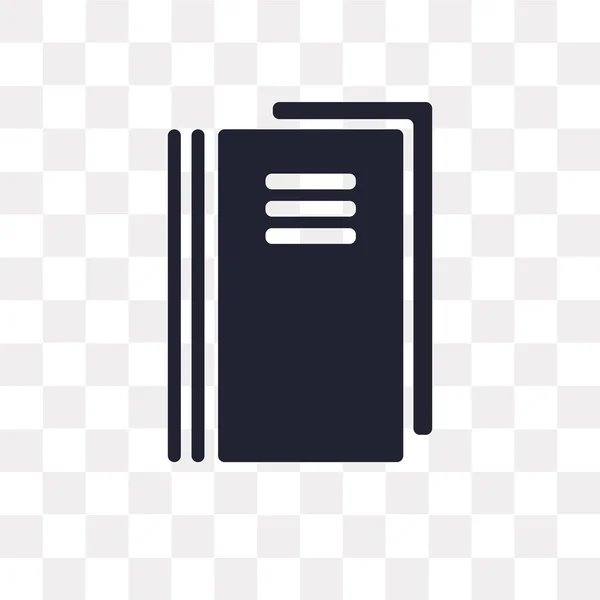 Notebook vector pictogram geïsoleerd op transparante achtergrond, Noteboo — Stockvector