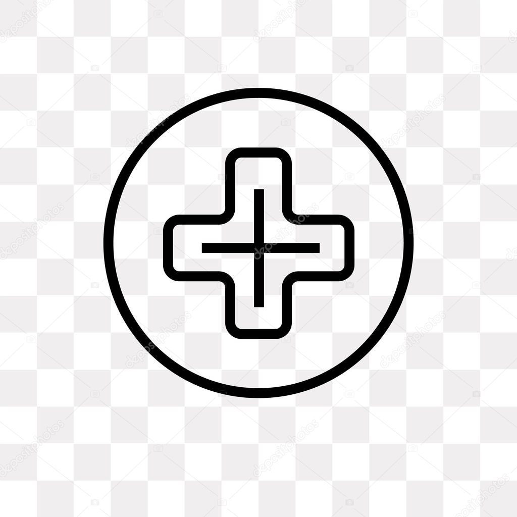 Add vector icon isolated on transparent background, Add logo concept