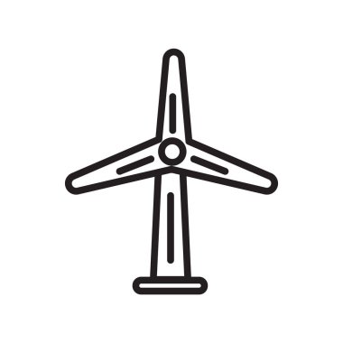 Türbin simge vektör izole üzerinde beyaz arka plan, türbin şeffaf işareti, doğrusal sembolü ve kontur tasarım öğeleri anahat tarzı
