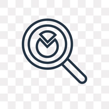 Saydam arka plan üzerinde Büyüteç Camı logo kavramı izole Büyüteç vektör simgesi