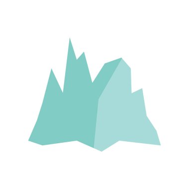 Buzdağı simge vektör izole beyaz arka plan, buzdağı şeffaf işareti, hava sembolleri