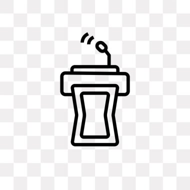 Saydam arka plan üzerinde sınıf Tribune logo kavramı izole sınıf Tribune vektör simgesi