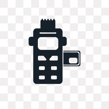 Şeffaf arka plan üzerinde amacı hizmet logo kavramı izole hizmet vektör simge noktası