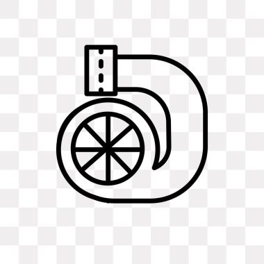 Saydam arka plan üzerinde Turbo logo tasarımı izole Turbo vektör simgesi