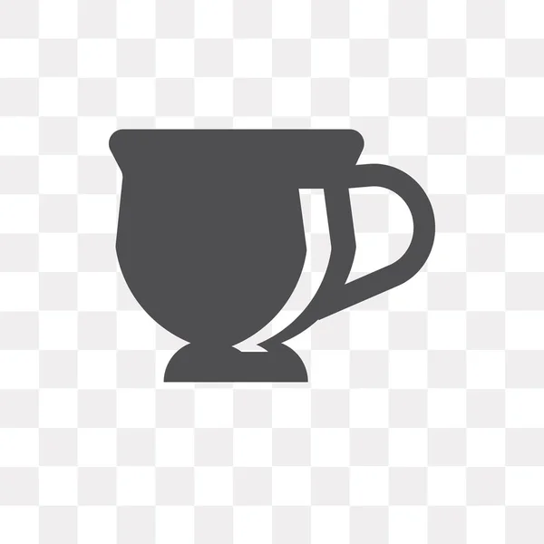 Taza de té icono vectorial aislado sobre fondo transparente, taza de té — Vector de stock