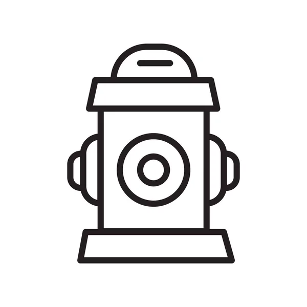 Icono Hydrant Vector Aislado Sobre Fondo Blanco Signo Transparente Hydrant — Archivo Imágenes Vectoriales