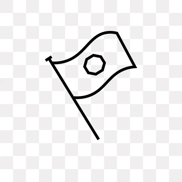 Ikona Příznaku Mávat Vektor Izolované Průhledné Pozadí Mává Flag Logo — Stockový vektor