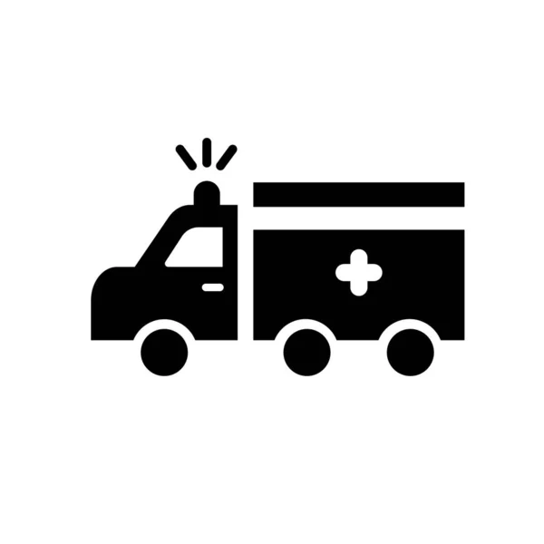 Krankenwagen Symbol Vektor isoliert auf weißem Hintergrund, Krankenwagen si — Stockvektor