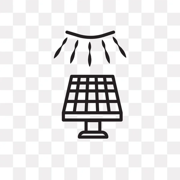 Solar Vektor Ikonen Isolerad Transparent Bakgrund Solar Logotyp Koncept — Stock vektor