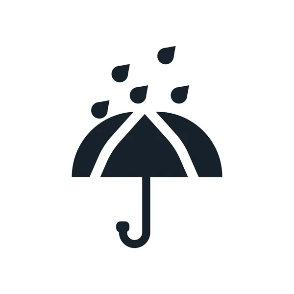 Paraplu Pictogram Vector Geïsoleerd Een Witte Achtergrond Paraplu Transparant Teken — Stockvector