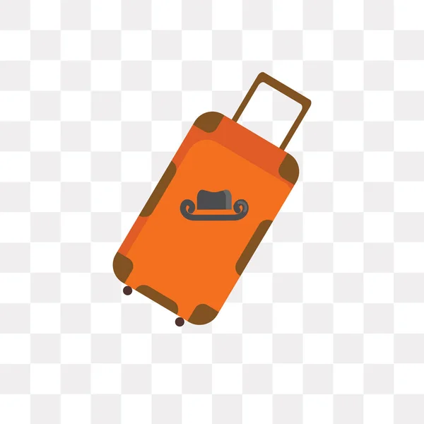 手提箱矢量图标隔离在透明背景 手提箱徽标概念 — 图库矢量图片