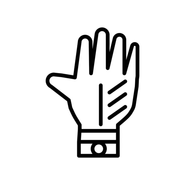 Rękawiczki Ikony Wektorowe Białym Tle Białym Tle Rękawice Przezroczyste Znak — Wektor stockowy