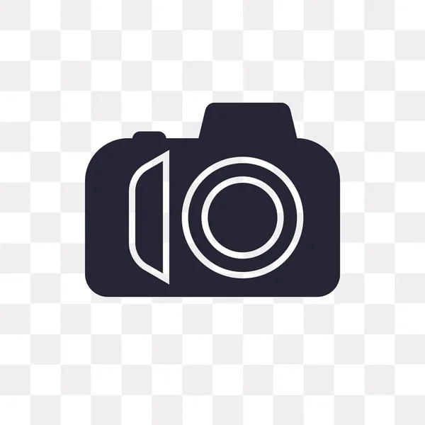 Векторная Иконка Фотокамеры Прозрачном Фоне Концепция Логотипа Фотокамеры — стоковый вектор