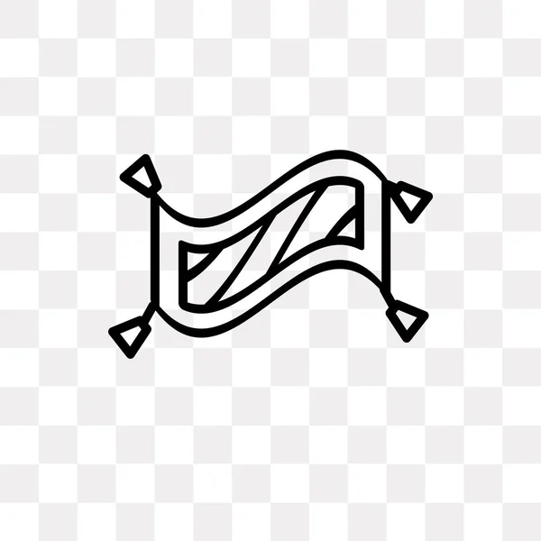 Иконка Вектора Ковра Изолирована Прозрачном Фоне Концепция Логотипа Ковра — стоковый вектор