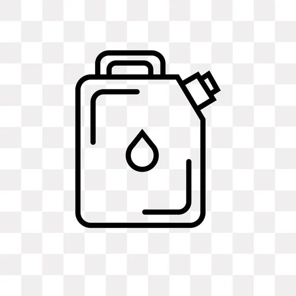 Ícone do vetor de combustível isolado no fundo transparente, design do logotipo do combustível — Vetor de Stock