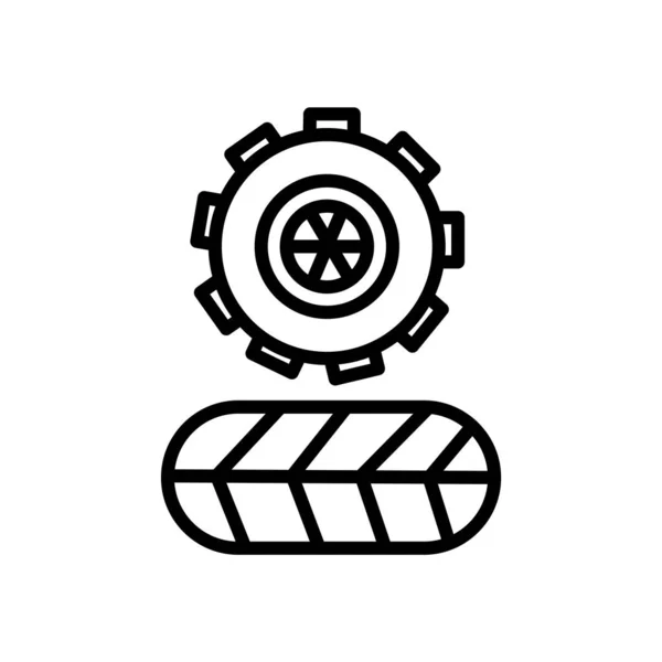 Вектор значка шины изолирован на белом фоне, знак шины, линия — стоковый вектор