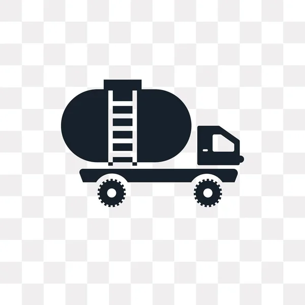 Ícone Vetor Tanque Isolado Fundo Transparente Conceito Logotipo Tanque —  Vetores de Stock