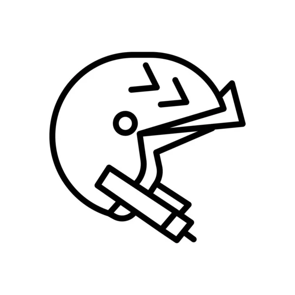 Icono del casco vector aislado sobre fondo blanco, signo del casco, l — Archivo Imágenes Vectoriales