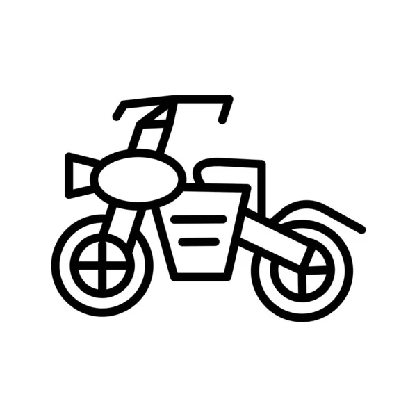 Motocross icône vecteur isolé sur fond blanc, Motocross si — Image vectorielle