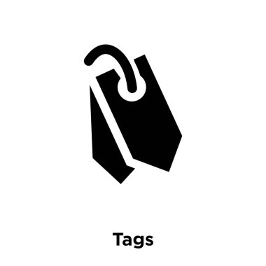 Beyaz arka plan, logo şeffaf arka plan etiketleri işareti kavramı üzerinde izole Etiketler simge vektör siyah sembol dolu