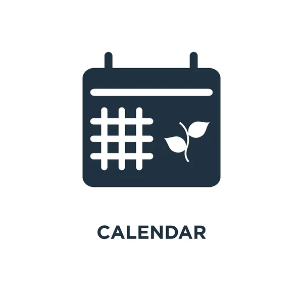 Icona Del Calendario Illustrazione Vettoriale Riempita Nera Simbolo Del Calendario — Vettoriale Stock