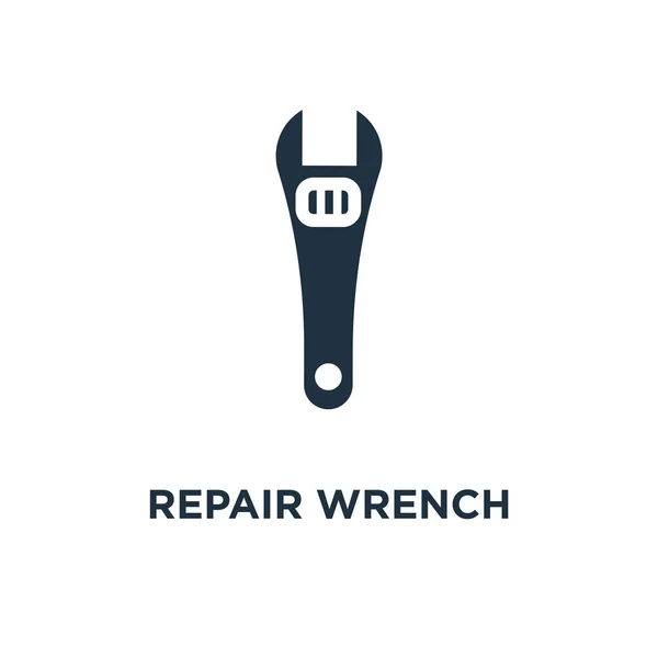 Perbaiki Ikon Wrench Ilustrasi Vektor Berisi Hitam Perbaiki Simbol Wrench - Stok Vektor