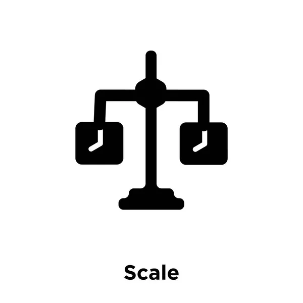 Vector Icono Escala Aislado Sobre Fondo Blanco Concepto Logotipo Signo — Archivo Imágenes Vectoriales