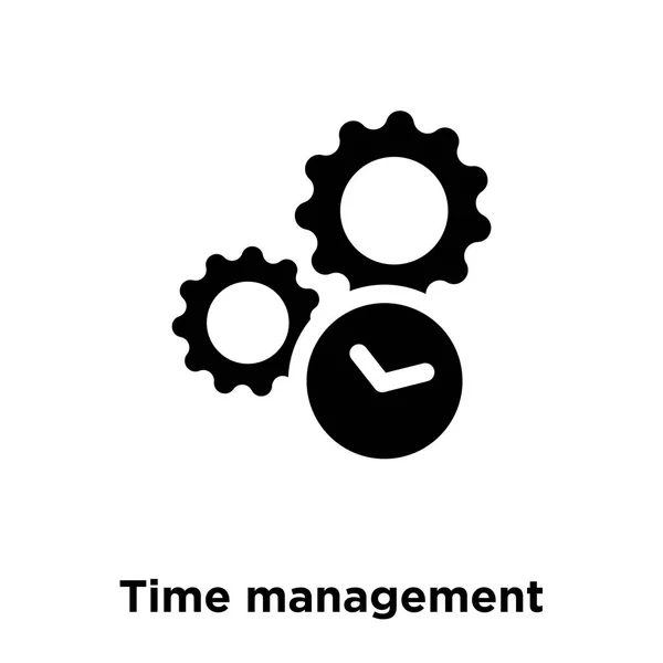 Time Management Icon Vector Isolated White Background Logo Concept Time — Stock Vector