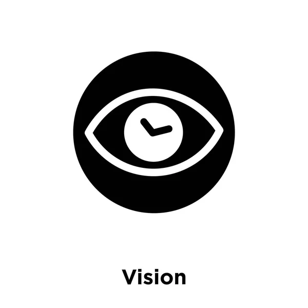 Vision Ikon Vektor Isolerad Vit Bakgrund Logotypen Begreppet Vision Logga — Stock vektor