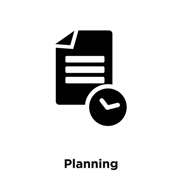 Planowanie Wektor Ikona Białym Tle Koncepcja Logo Planowania Znak Przezroczystym — Wektor stockowy