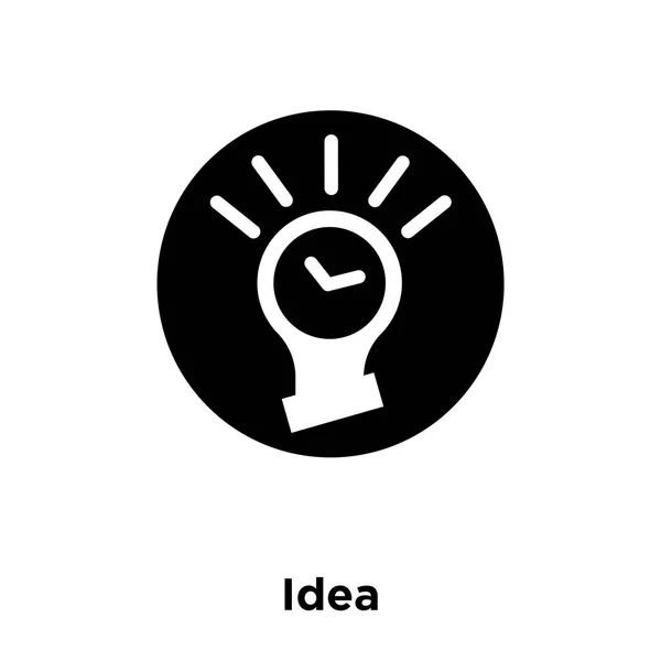 Idee Symbol Vektor Isoliert Auf Weißem Hintergrund Logo Konzept Der — Stockvektor